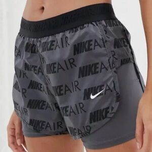 Nike Air Women's Black and Gray Running Shorts